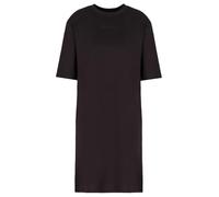 Armani Exchange Vestido Casual para Mujer, Cuello Redondo, Logotipo Delantero, Negro, XL