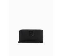 Armani Exchange Wallet Zip Around, Carteras para Mujer, Negro (Black), Talla única