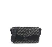 Armani Exchange Wave Monogram Bandolera negro, imitación de cuero, mujer