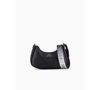 Armani Exchange Wave Bandolera negro, imitación de cuero, mujer