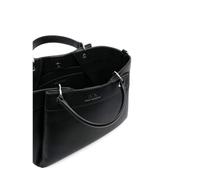 Armani Exchange Wave L Bolso de mano negro, imitación de cuero, mujer