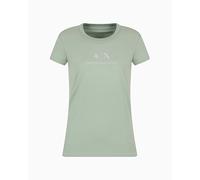 Armani Exchange Women's Arte Sella, Logo Shiny, Regular Fit, Verde, M, Saga, M