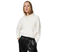 Armani Exchange Women's Cross Gender, Cuffed Sleeve Small Front Logo Relaxed Fit, Sweatshirt, White, M, ISO, M