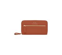 Armani Exchange Women's Diane, Embossed Logo, Zip Around, Coconut, marrón grisáceo, Talla única