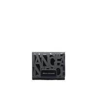 Armani Exchange Women's Essential Liz - Cartera de Viaje con Logotipo en Relieve, Color Negro, Negro, Talla única