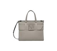 Armani Exchange Women's Essential Susie, Tono on Tono Logo Closure Bag de la compra, marrón, talla única
