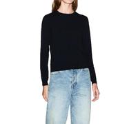 Armani Exchange Allover Monogram Logo Longsleeve Knit Top Suéter, Negro, M para Mujer