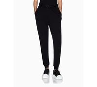 Armani Exchange Women's Icon Project - Pantalones Deportivos con Logotipo de Tachuelas Brillantes, Color Negro, Talla XL, Negro, XL