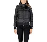 Armani Exchange Women's Icon Project - Parche con Logotipo, Chaqueta de Longitud Corta, Negro, Talla M, Negro, M