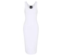 Armani Exchange Women's Icon Project - Vestido sin Mangas, Bordado con Logotipo pequeño, Negro, Talla M, Negro, M