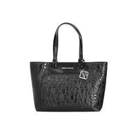Armani Exchange Liz Patent M Bolsa shopping negro, imitación de cuero, mujer