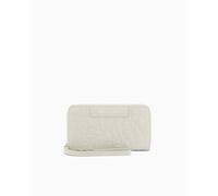 Armani Exchange Women's Liz Pebble Classic Repeated Logo Wrist Band Accessory-Travel Wallet, Dust