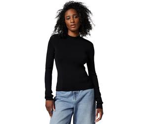 Armani Exchange Women's Sustainable, Long Sleeve Slim Fit, Sweater, Black, M, Negro, M