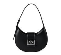 Armani Exchange Jodie, cremallera plateada, logo metálico negro