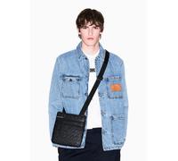 Armani Exchange Bolso de hombro LIAM Doble bolsillo textura monograma en relieve Negro Talla única