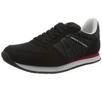 Armani Exchange Hombre Logotipo de Rio Side Zapatillas, Negro, 41 EU