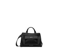 Armani Exchange Nicole M Bolso de mano negro, imitación de cuero, mujer