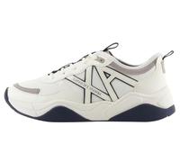 Armani Exchange Zapatillas Cher, con Logotipo Lateral y Contraste de Colores, Off White Blue, 40.5 EU