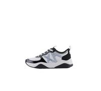 Armani Exchange Zapatillas Cher, con Logotipo Lateral y Contraste de Colores, Op White Black, 38.5 EU