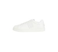 Armani Exchange Zapatillas color crema para hombre con logo, Color blanco., 45 EU