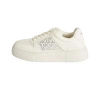 Armani Exchange Kurt Tenis para mujer con diamantes de imitación, blanco sucio, 8.5
