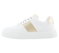 Armani Exchange Zapatillas de Mujer Kurt Logo Laces Side Colour Band, Op White Pale, 38 EU