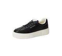 Armani Exchange Zapatillas de Mujer Kurt Low Cut Platform Sole, Negro, 38.5 EU