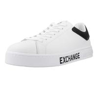 Armani Exchange Zapatillas de Piel con Logo en la Suela Blanco
