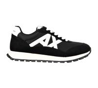 Armani Exchange Motifs Side Geometric Logo Motifs - Zapatillas para Hombre, Color Negro y Blanco, Talla 46 EU, Black Off White, 46 EU