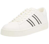 Armani Exchange Zapatillas Deportivas London, para Mujer, con Rayas Laterales, Color Contrast, Color Negro y Blanco, Talla 37 EU