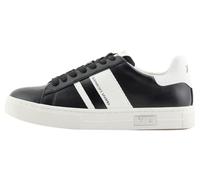 Armani Exchange Zapatillas Deportivas para Mujer Cup Sole Mina, Back Tab with and Metal Logo Detail On Side Sneaker, Black Off White, 38 EU