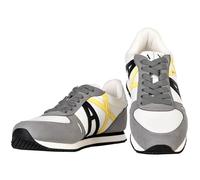 Armani Exchange Zapatillas Deportivas Rio Side Logo para Hombre, Color Gris Neutro, Talla 41,5 EU, Neutral Grey Off Wht, 41.5 EU