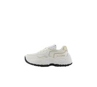 Armani Exchange Zapatillas Vedder para Mujer, Color Blanco y Dorado pálido, Talla 40 EU, Off White Pale Gold, 40 EU