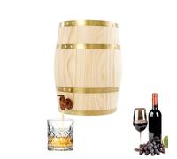 Armanyya Barril de madera de 10 litros, barril de vino con grifo, recipiente de vino, capacidad de carga de 30 kg, para el almacenamiento de whisky, tequila, vino, cerveza, etc. - 26 x 33 cm (ancho x