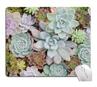 Armanza Mouse Pad cute Succulent cactus Plants Mouse Pads Square Was
