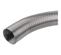 Armar Trading LTD Forro de humo flexible de acero inoxidable 125 mm/1 m tubo de metal de chimenea