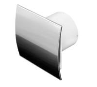 Armar Trading LTD Ventilador de baño de 100 mm de diámetro, acero inoxidable, WEI y sensor de humedad/higrostato con temporizador/regulación de seguimiento