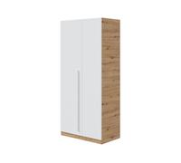 Armário 2 portas com efeito madeira