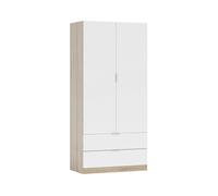 Armário 2 portas com efeito madeira