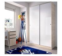 Armário 2 portas com efeito madeira