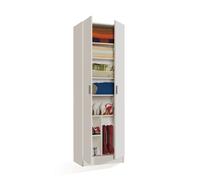ARMARIO 2 PUERTAS CON ESTANTES 180X58X37 CM BLANCO