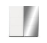 Armario 2 puertas correderas y espejo ghost - l194,5 cm