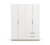 Armario 4 puertas y 2 cajones ghost - l157,3 cm