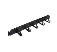 Armario Accesorio 19", Panel 1U, 5 Anillos; Ideal para organizar y gestionar Equipos en Redes y telecomunicaciones.