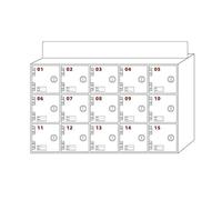 Armario acrílico para Guardar teléfonos móviles, Caja de Almacenamiento para teléfonos celulares con cerraduras y Llaves, taquillas de Oficina, contenedor portátil para teléfonos montado en