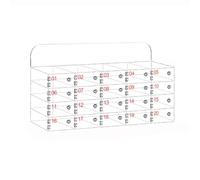 Armario acrílico para teléfono móvil montado en la pared, caja de almacenamiento transparente para teléfono celular con llave para oficina, escuela, aula, fábrica, dispositivo móvil seguro (20)