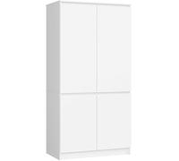 Armario AKORD S90 Blanco 90 cm 4 puertas 90x51x180 cm