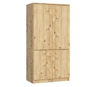 Armario akord s90 roble artisan 90 cm 4 puertas 90x51x180 cm
