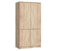 Armario AKORD S90 Roble Sonoma 90 cm 4 puertas 90x51x180 cm