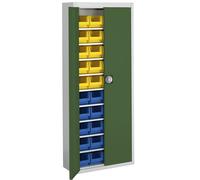 Armario-almacén con cajas visualizables mauser, H x A x P 1740 x 680 x 280 mm, bicolor